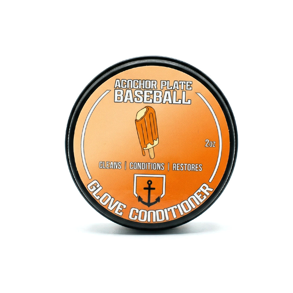 Anchor Plate Baseball Glove Conditioner - Orange Cream Popsicle