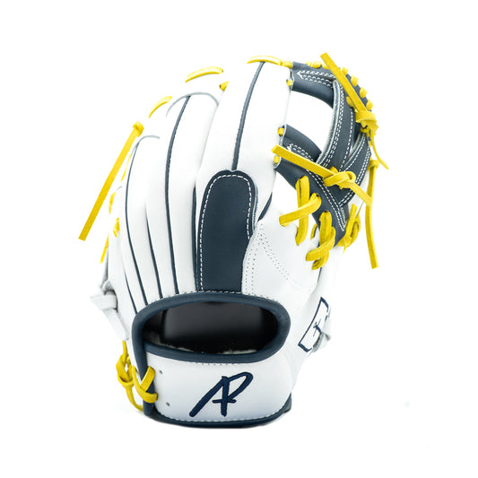 11.5" Drip Tip White and Navy Infield / Outfield V-Web