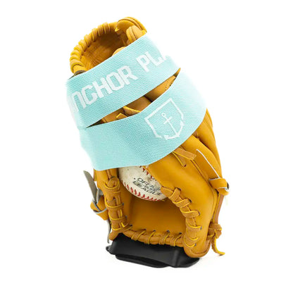 Anchor Plate Baseball Glove Wrap Mint Blue