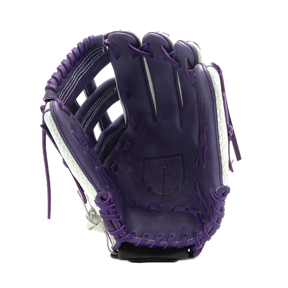 12.5" Single Welting Purple Snakeskin Infield / Outfield H-Web