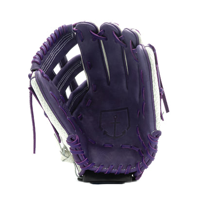 12.5" Single Welting Purple Snakeskin Infield / Outfield H-Web